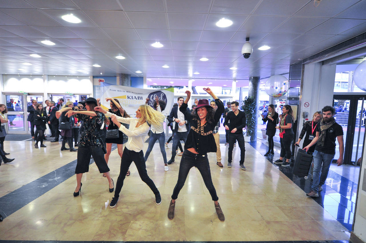 Il flash mob di Kiabi, uno dei momenti più originali della 21ma edizione di Mapic