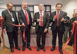 Da destra a sinistra: Gianni Franco Papa (direttore generale Unicredit), e Giovanni Chelo, amministratore delegato di Unicredit SubitCasa